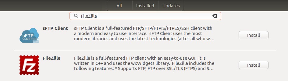 install filezilla ubuntu digitalocean