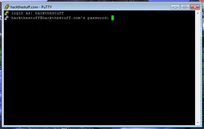 how to get putty get accessed